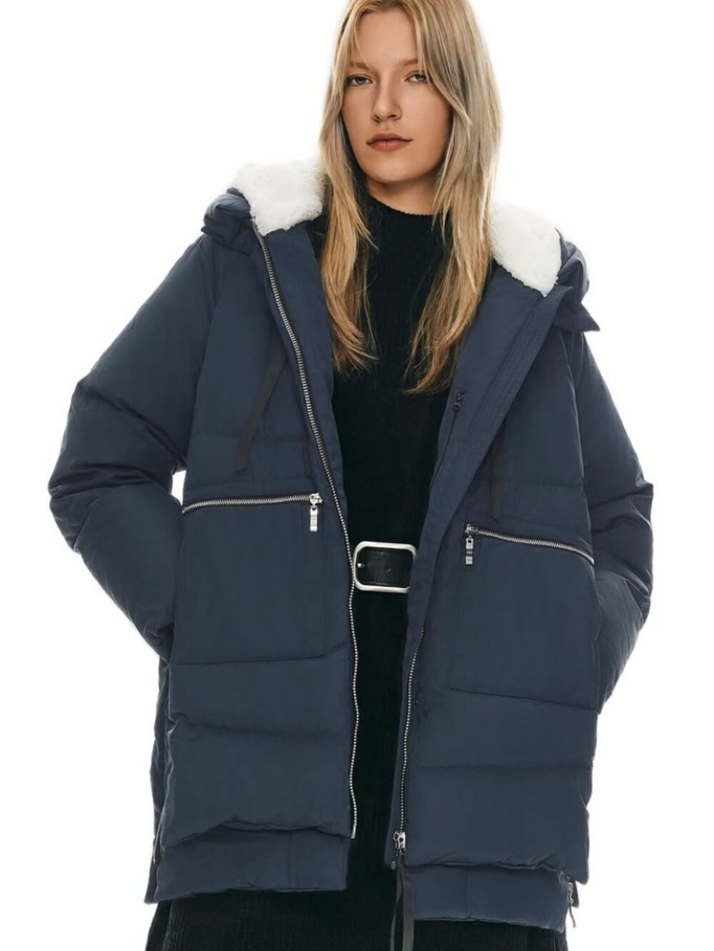 Orolay 092 Universe® Women’s Thickened Down Jacket in Navy